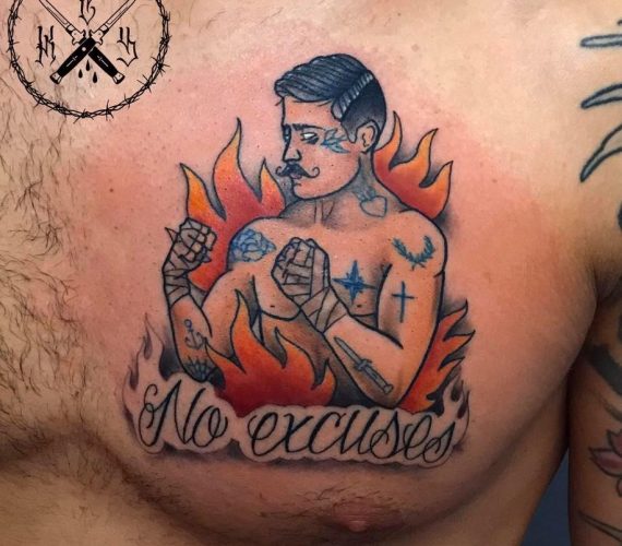 Tatuaggio Cartoon Pugile Dettaglio - Soul Skin Ink Tatuaggi Piercing Trucco Permanente Parabiago