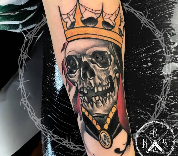 Tatuaggio Cartoon Teschio Dettaglio - Soul Skin Ink Tatuaggi Piercing Trucco Permanente Parabiago