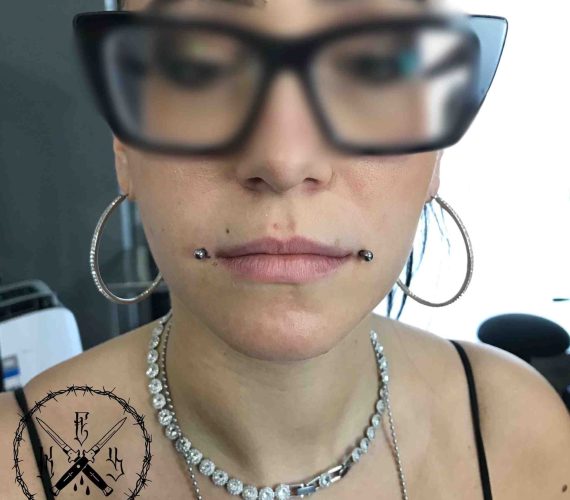 Piercing Labret Dettaglio - Soul Skin Ink Tatuaggi Piercing Trucco Permanente Parabiago