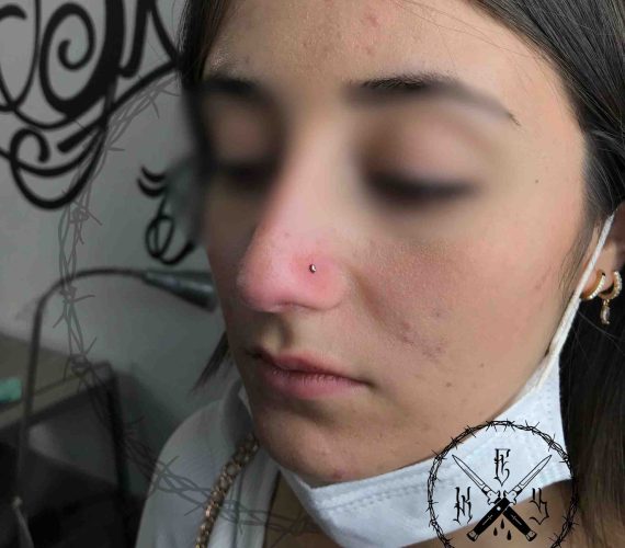 Piercing Naso Narice Dettaglio - Soul Skin Ink Tatuaggi Piercing Trucco Permanente Parabiago