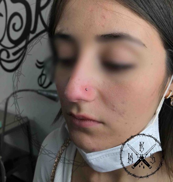 Piercing Naso Narice Dettaglio - Soul Skin Ink Tatuaggi Piercing Trucco Permanente Parabiago