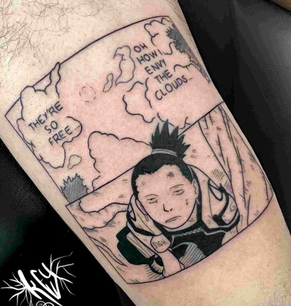 Tatuaggio Anime Coscia Dettaglio - Soul Skin Ink Tatuaggi Piercing Trucco Permanente Parabiago
