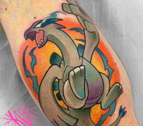 Tatuaggio Manga Polpaccio Dettaglio 2 - Soul Skin Ink Tatuaggi Piercing Trucco Permanente Parabiago