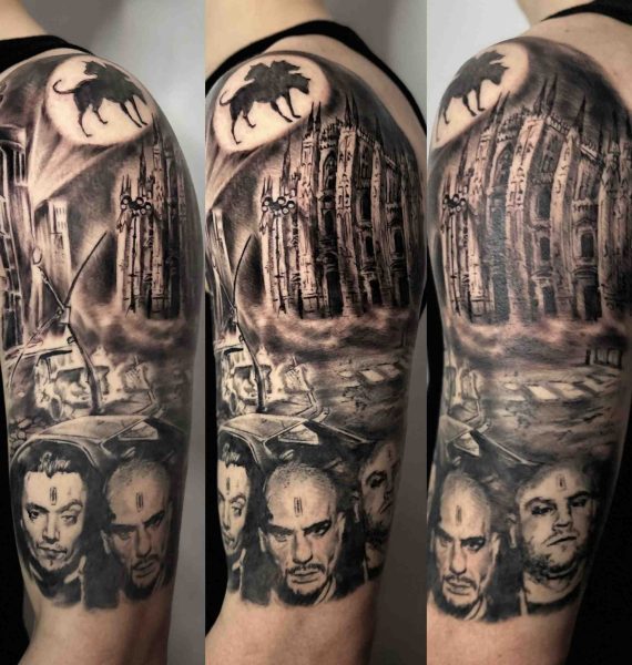Tatuaggio Realistico Spalla Dettaglio - Soul Skin Ink Tatuaggi Piercing Trucco Permanente Parabiago